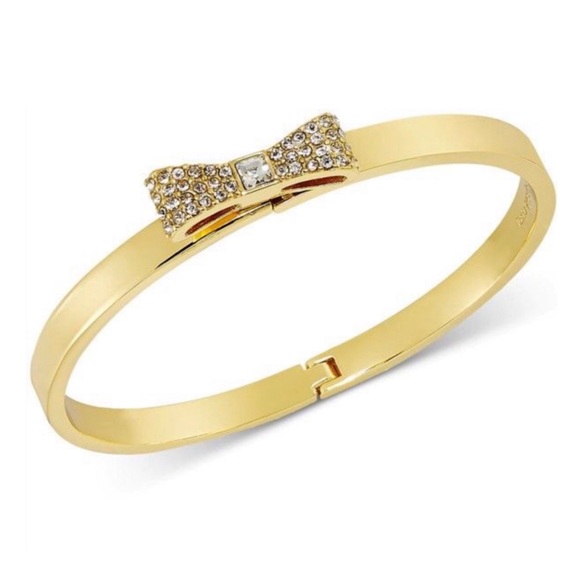 KATE SPADE • Gold Ready Set Bow Bangle Bracelet